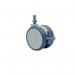 Twin Castor, 65 mm Dia., Polyurethane Tyre Braked (10 X 1510 Threaded Stem) 414880