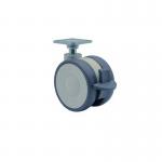 Twin Castor, 65 mm Dia., Polyurethane Tyre Braked (38 X 3810 Plate Fitting) 414882