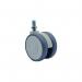 Twin Castor, 75 mm Dia., Polyurethane Tyre,- 5920 Uap 075 l 51-10 Ral 9002 (10 X 1510 Threaded Stem) 414883