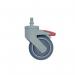 Castor 75 mm Dia., Thermplastic Rubber Tyre,braked - 5325 Pjp 075 l 51-10 10 Threaded Stem 414892