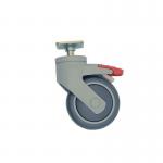 Castor 75 mm Dia., Thermplastic Rubbertyre, Braked - 5325 Pjp 075 l 51-10 10 Plate 414894