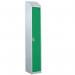 Steel Splash Locker with Slopingtop 1800.300.450 - 1 Compartment - Green Door 414970