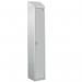 Steel Splash Locker with Sloping Top 1800.300.450 - 1 Compartment - Light Grey Door 414971