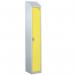 Steel Splash Locker with Slopingtop 1800.300.450 - 1 Compartment - Yellow Door 414974