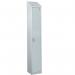 Steel Splash Locker with Sloping Top 1800.300.300 - 1 Compartment - Light Grey Door 414995