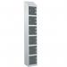 Laminate Splash Door Lockers Withsloping Top - 6 Compartment - Graphite Grey Doors 415020