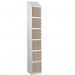 Laminate Splash Door Lockerswith Sloping Top - 6 Compartment - Oak Doors 415021
