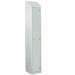 Laminate Splash Door Lockers Withsloping Top - 1 Compartment - Light Grey Door 415029