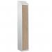 Laminate Splash Door Lockerswith Sloping Top - 1 Compartment - Oak Door 415031