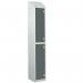 Laminate Splash Door Lockers Withsloping Top - 2 Compartment - Graphite Grey Doors 415040