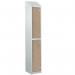 Laminate Splash Door Lockerswith Sloping Top - 2 Compartment - Oak Doors 415041