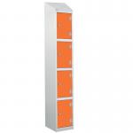 Laminate Splash Door Locker Withsloping Top - 4 Compartment - Clementine Doors 415065