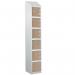 Laminate Splash Door Locker Withsloping Top - 6 Compartment - Oak Doors 415071