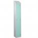 Laminate Splash Door Lockers Withsloping Top - 1 Compartment - Aquamarine Door 415078