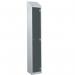 Laminate Splash Door Lockers Withsloping Top - 1 Compartment - Graphite Grey Door 415080