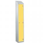 Laminate Splash Door Lockers Withsloping Top - 1 Compartment - Spectrum Yellow Door 415083