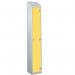 Laminate Splash Door Lockers Withsloping Top - 1 Compartment - Spectrum Yellow Door 415083