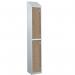 Laminate Splash Door Lockerswith Sloping Top - 2 Compartment - Oak Doors 415091
