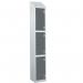 Laminate Splash Door Lockers Withsloping Top - 3 Compartment - Graphite Grey Doors 415100