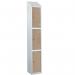 Laminate Splash Door Lockerswith Sloping Top - 3 Compartment - Oak Doors 415101