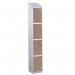 Laminate Splash Door Lockerswith Sloping Top - 4 Compartment - Oak Doors 415111