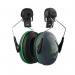 Sonis 1 Ear Defenders Helmet Mounteddark Grey Cupextra Visibility Green Plate (snr 26) 415196