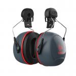 Sonis 3 Ear Defenders Helmet Mounteddark Grey Cupextra Visibility Red Plate (snr 36) 415198