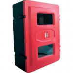 Front Loader Fire Extinguisher Cabinetblack & Red, 720 X 585 X 270 415269