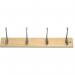 4 Hook Standard Hookrail 4 X Cp on Pine Board 415389
