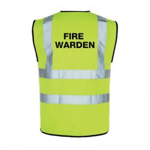 Hi Vis Vest - Small With Print Fire Warden 415451