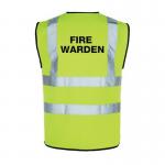 Hi Vis Vest - Xlargewith Print Fire Warden 415454