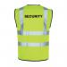 Hi Vis Vest - Mediumwith Print Security 415466