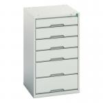 Medium Duty Greygrey Drawer Cabinets,1 X 100 Mm, 3 X 125 mm and 2 X 175 mm Drawers 415496