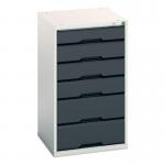Medium Duty Greyanthracite Drawercabinets, 1 X 100 Mm, 3 X 125 mm and 2 X 175 mm Drawers 415497