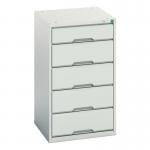 Medium Duty Greygrey Drawercabinets, 1 X 125 mm and 4 X 175 mm Drawers 415499