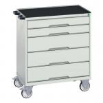 5 Drawer Mobile Cabinet Greygrey- H X W X D: 965 X 800 X 550 415520