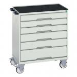 6 Drawer Mobile Cabinet Greygrey- H X W X D: 965 X 800 X 550 415523