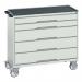 5 Drawer Mobile Cabinet Greygrey- H X W X D: 965 X 1050 X 550 415526
