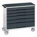 6 Drawer Mobile Cabinet Greyanthracite- H X W X D: 965 X 1050 X 550 415530