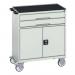 Verso Drawer Cabinet Greygrey H Xw X D 965 X 800 X 550 Mm, with 2 Drawers & Cupboard 415535