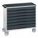 Verso Drawer Cabinet Greyanthraciteh X W X D 965 X 1050 X 550 Mm, with 7 Drawers 415539