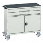 Verso Drawer Cabinet Greygrey H Xw X D 965 X 1050 X 550 Mm, with 2 Drawers & Cupboard 415541