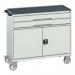 Verso Drawer Cabinet Greygrey H Xw X D 965 X 1050 X 550 Mm, with 2 Drawers & Cupboard 415541