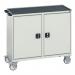 Mobile Cabinet Greygreywith Two Cupboards 415547