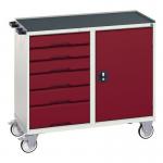 Mobile Cabinet Greyredwith Cupboard and 6 Drawers 415552