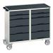 Mobile Cabinet Greyanthracitewith 10 Drawers 415554