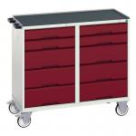Mobile Cabinet Greyredwith 10 Drawers 415555