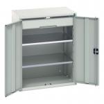 Kitted Cupboard Greygrey 800 Wide 1 Drawer 2 Shelves 415574