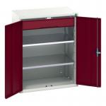 Kitted Cupboard Redgrey 800 Wide 1 Drawer 2 Shelves 415576