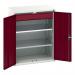 Kitted Cupboard Redgrey 800 Wide 1 Drawer 2 Shelves 415576